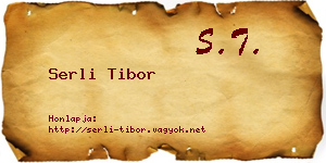 Serli Tibor névjegykártya